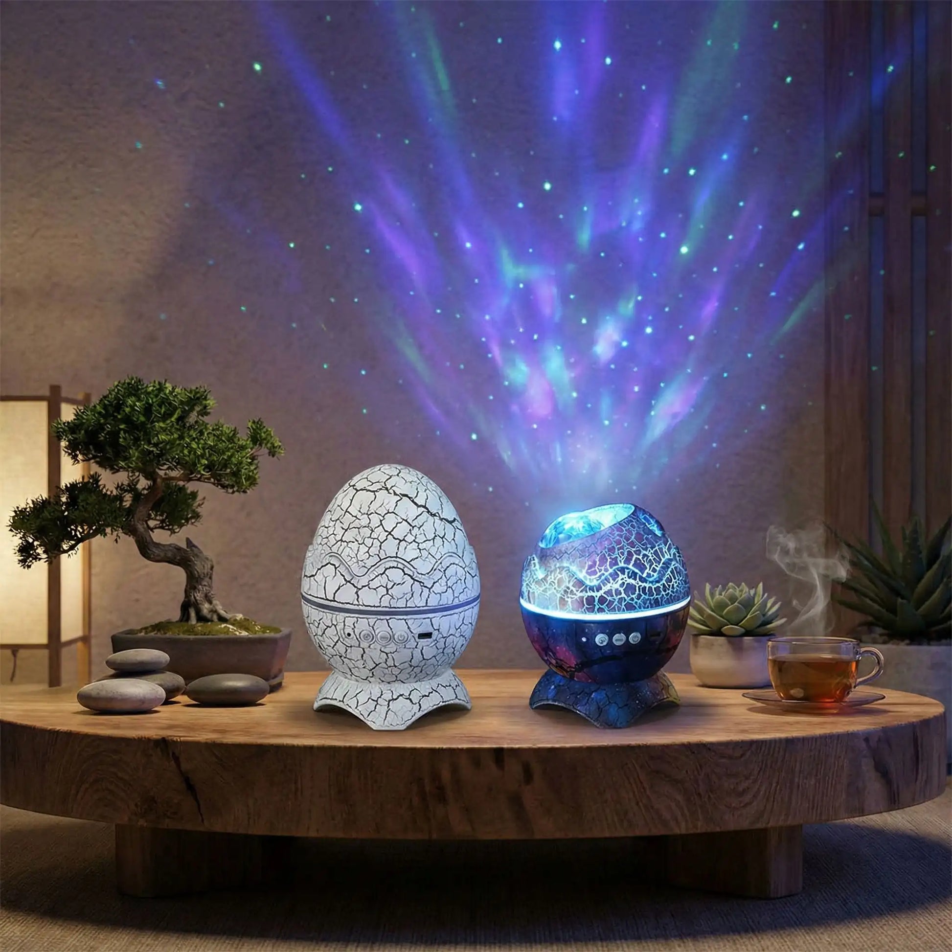 Projecteur galaxie œuf de dinosaure magique - veilleuse LED multifonction - ambiance zen