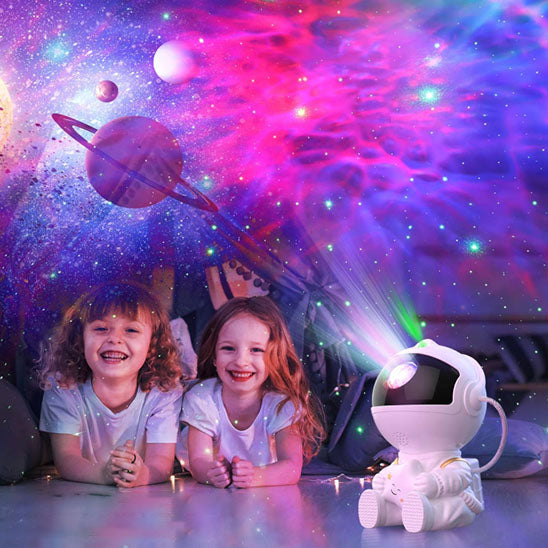 projecteur led astronaute veilleuse enfant galaxie ciel étoilé lampe de chevet