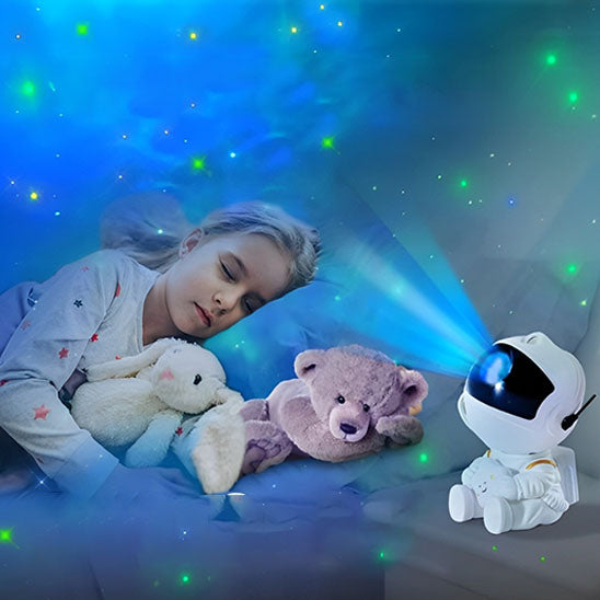 projecteur led astronaute veilleuse enfant galaxie ciel étoilé lampe de chevet