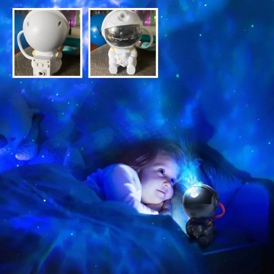 projecteur led astronaute veilleuse enfant galaxie ciel étoilé lampe de chevet