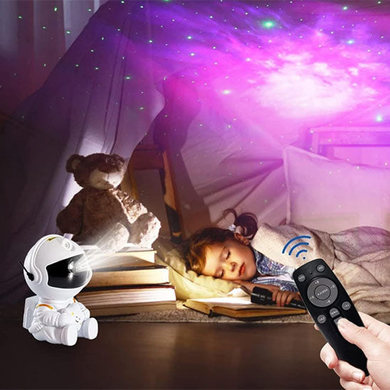 projecteur led astronaute veilleuse enfant galaxie ciel étoilé lampe de chevet