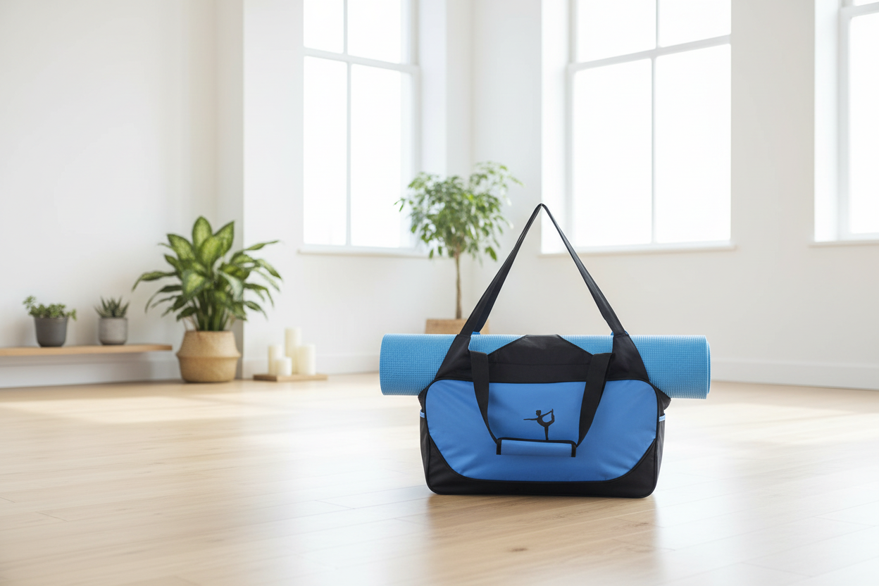 Sac yoga bleu ciel - espace zen lumineux
