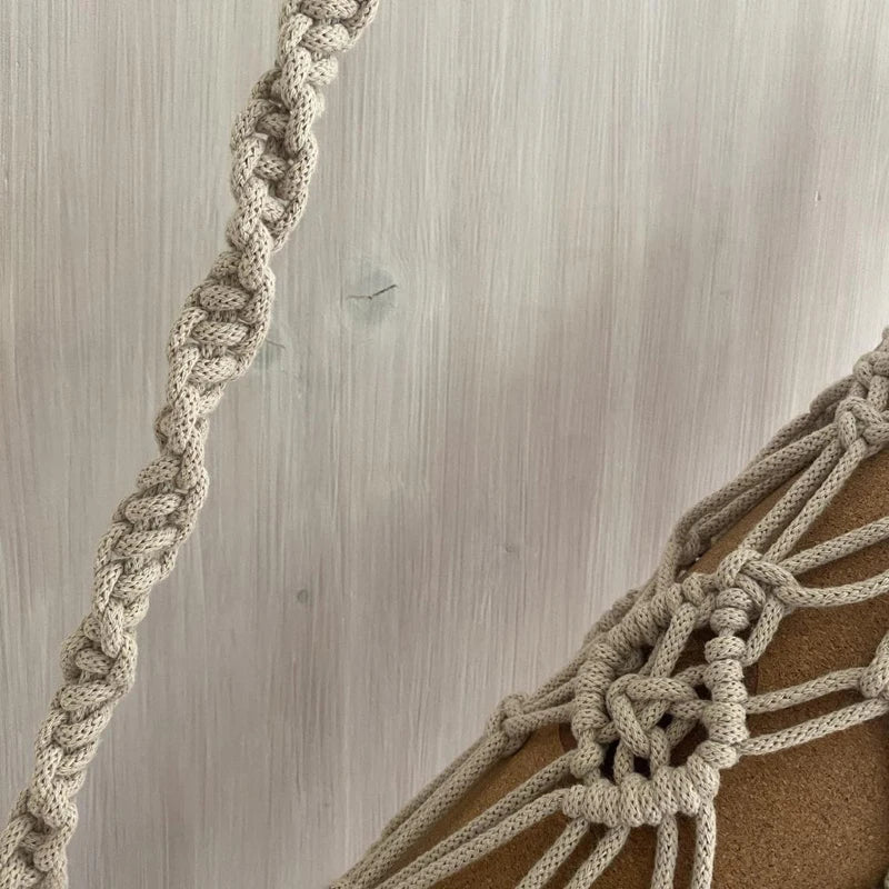 Sac yoga femme artisanal macramé coton naturel