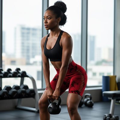 Short sport femme rouge confort salle fitness