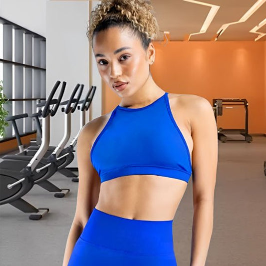 Soutien gorge de sport bleu