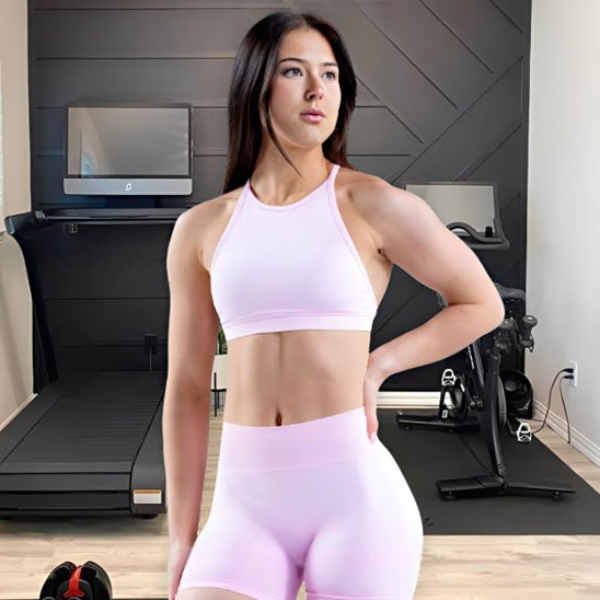 Soutien gorge de sport rose