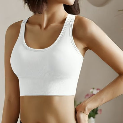 soutien gorge sport blanc