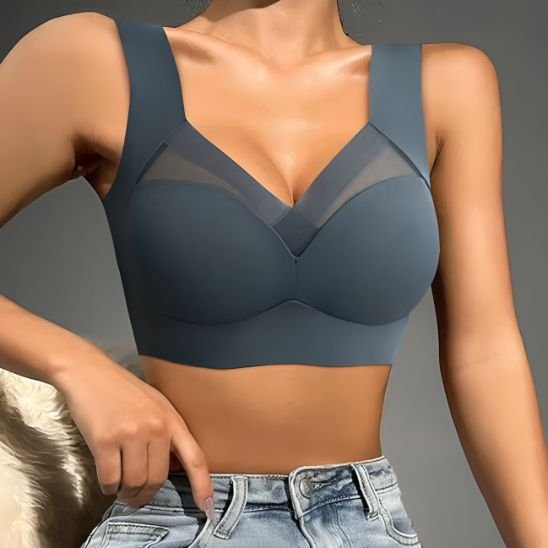 Brassière yoga femme grise