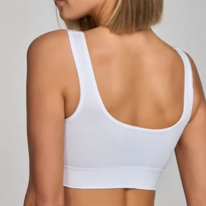 soutien gorge sport dos nageur blanc