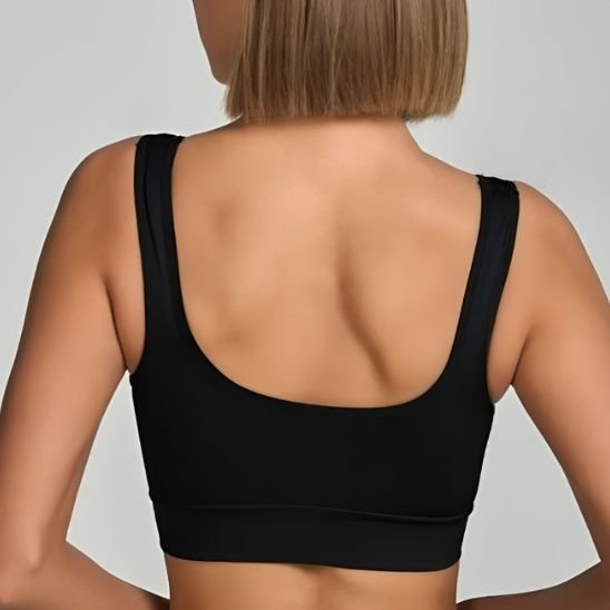 soutien gorge sport dos nageur noir