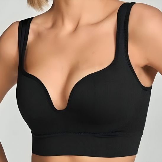 soutien gorge sport push up noir