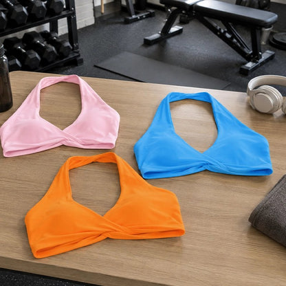 Soutien gorge sport rose bleu orange