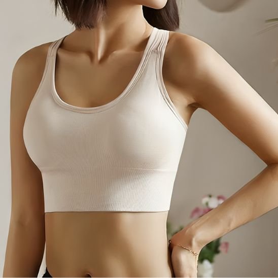 soutien gorge sport rose