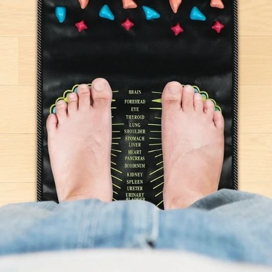 Tapis d acupression stimulation points réflexes