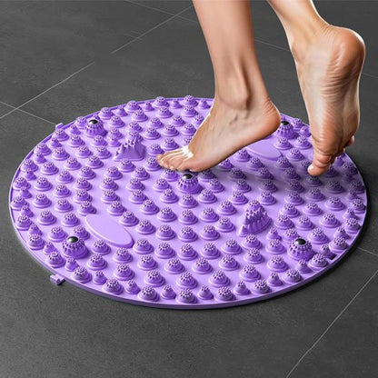 Tapis d'acupression réflexologie plantaire mauve
