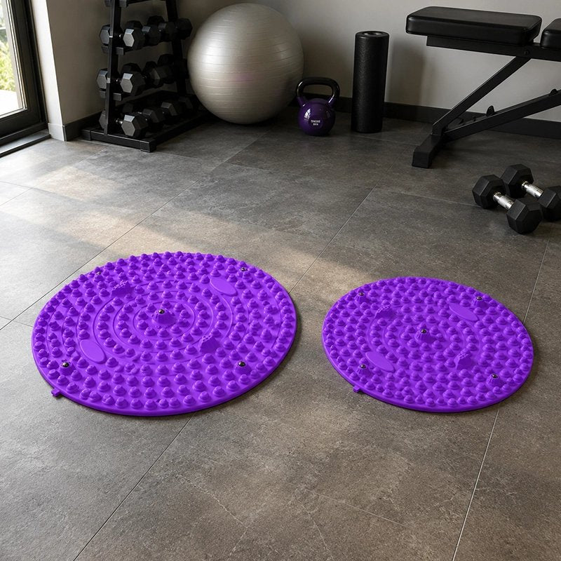 Tapis d'acupression violets pour les pieds 2 tailles 