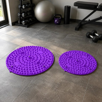 Tapis d'acupression violets pour les pieds 2 tailles 