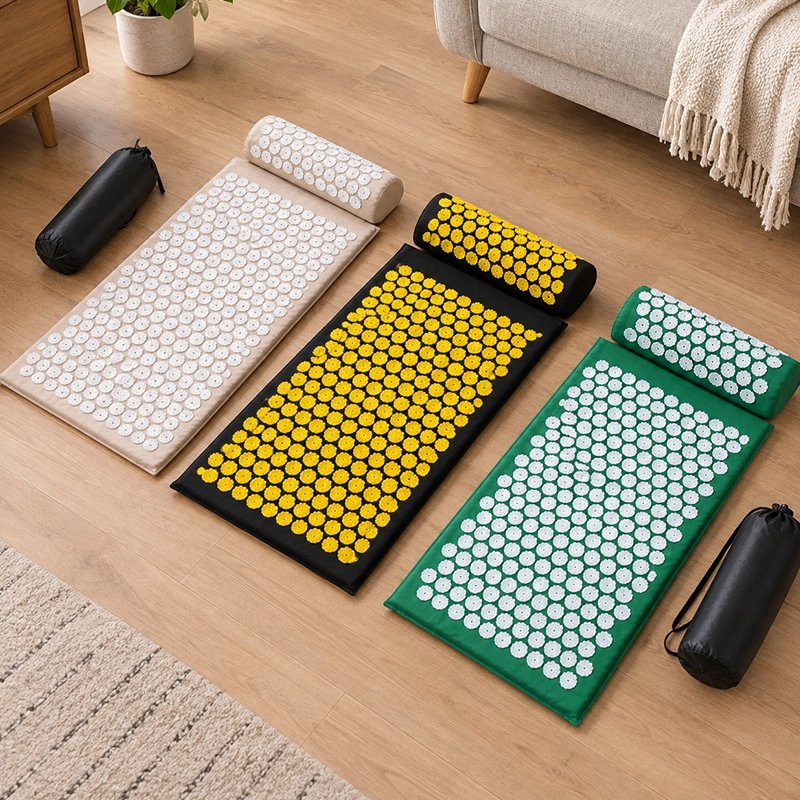Tapis de fleurs lotus blanc noir et jaune ou vert