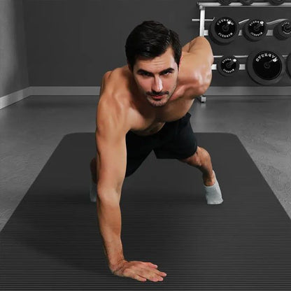 Tapis de sport épais gris homme pompe