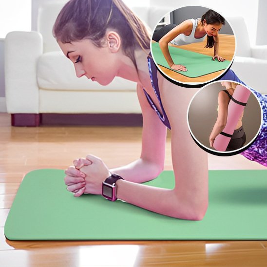 Tapis de sport femme planche