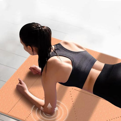 Tapis de sport rose saumon  femme planche