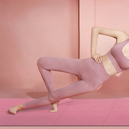 Tapis de sport rose yoga femme