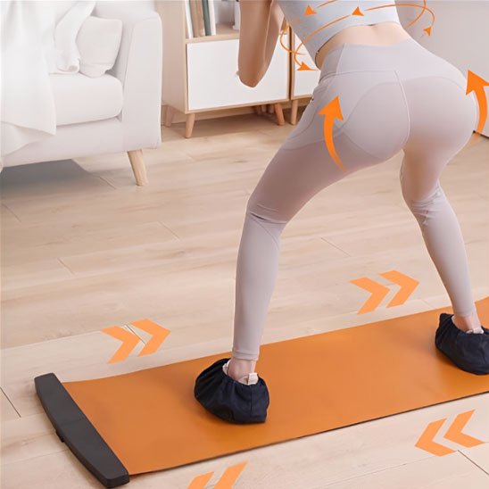 Tapis yoga​ squat fitness orange