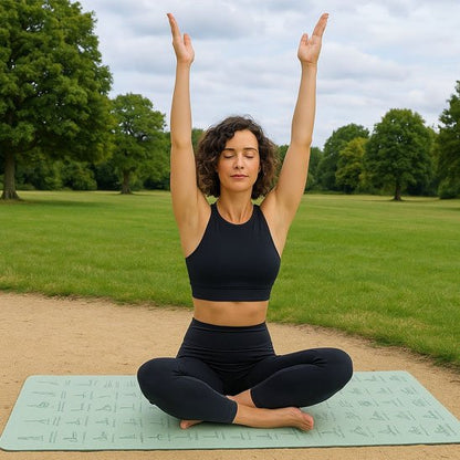 Tapis yoga​ vert nature
