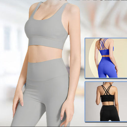 tenue de yoga femme sport gym fitness brassière legging moulant