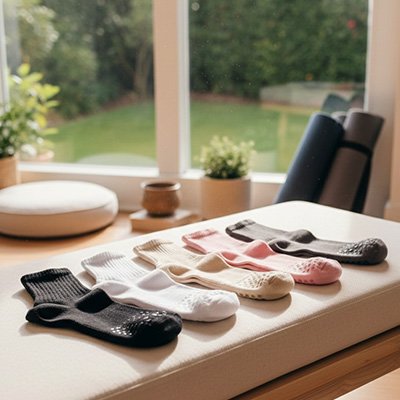 Yoga chaussettes antidérapantes maintien confort optimal