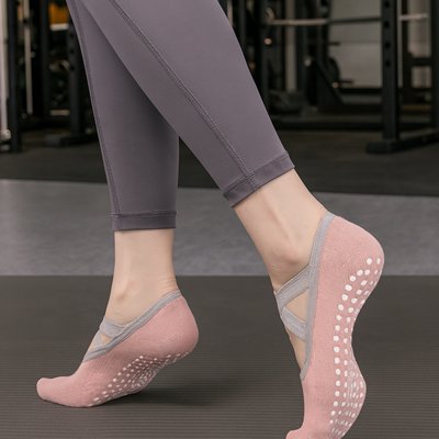 Yoga chaussettes femme roses confort élégantes
