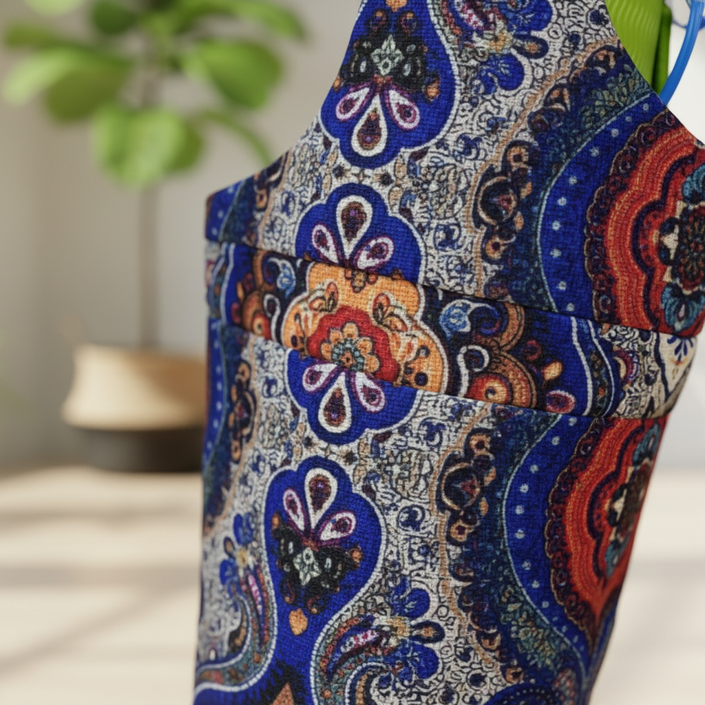 Zoom motif paisley sac yoga bohème